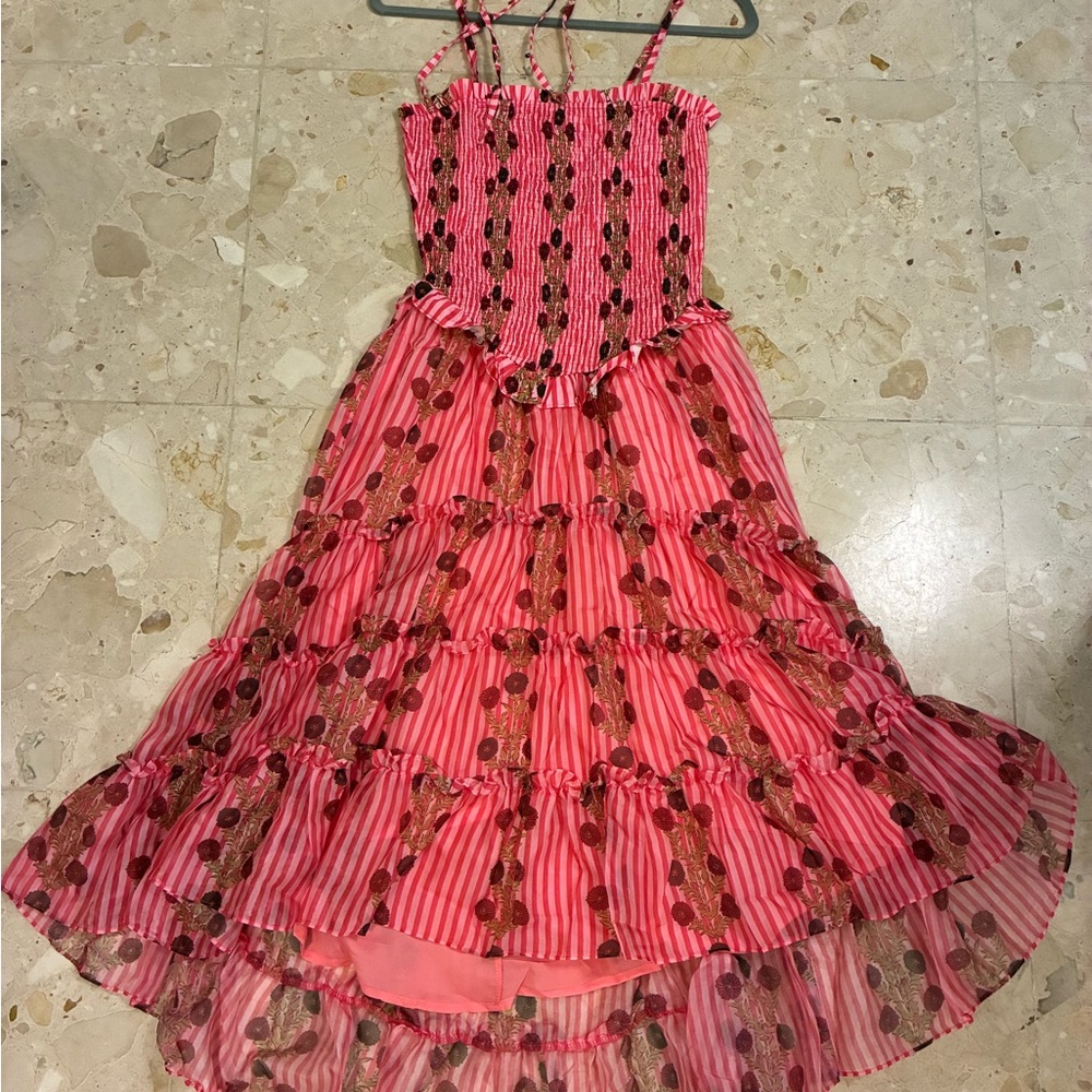 Unused Pink and Brown Flowy Dress